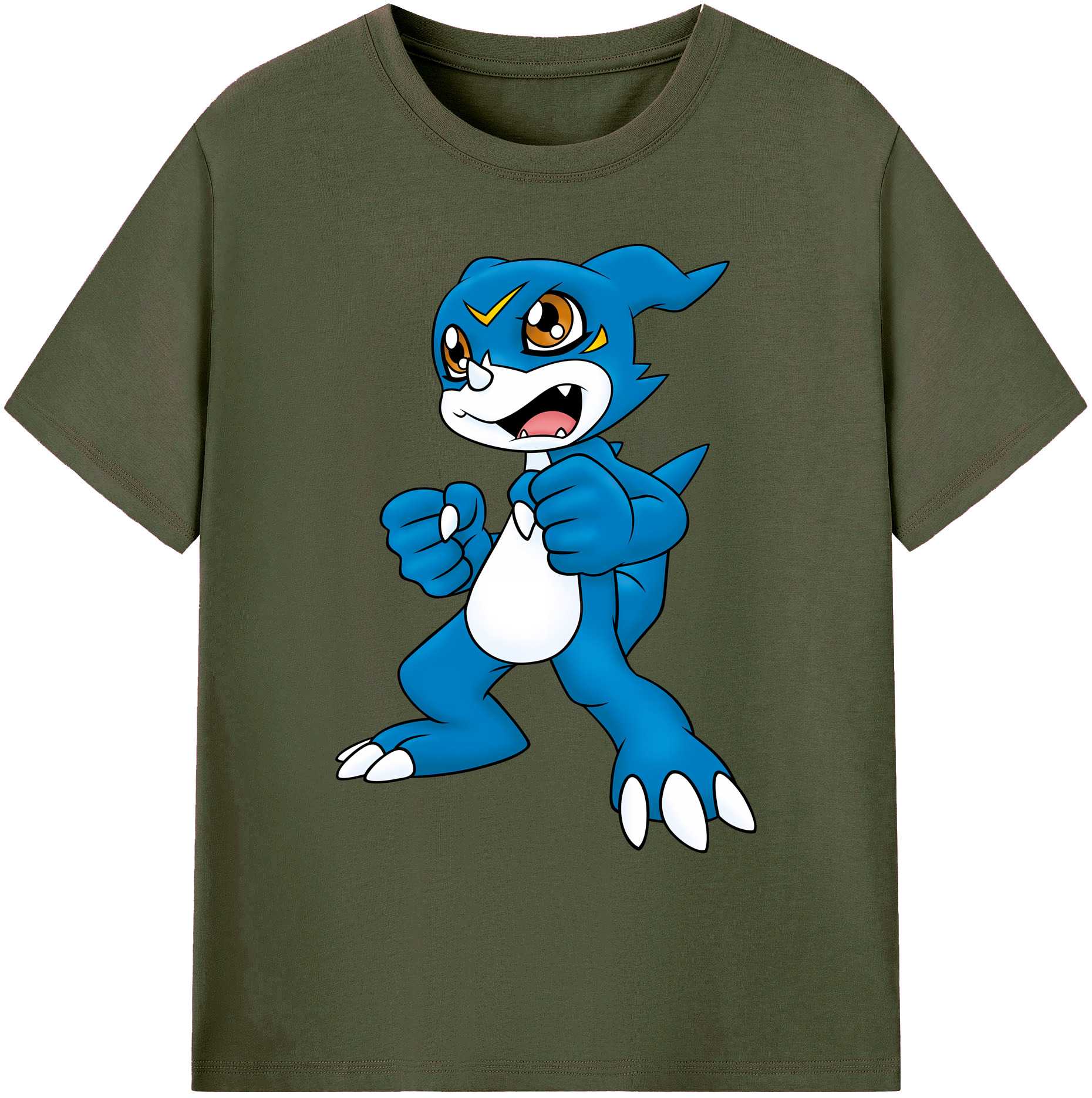 （画像用） Digimon デジタルモンスター/デジモン 綿100％ メンズ半袖Tシャツ｜肌触りやわらか＆通気性